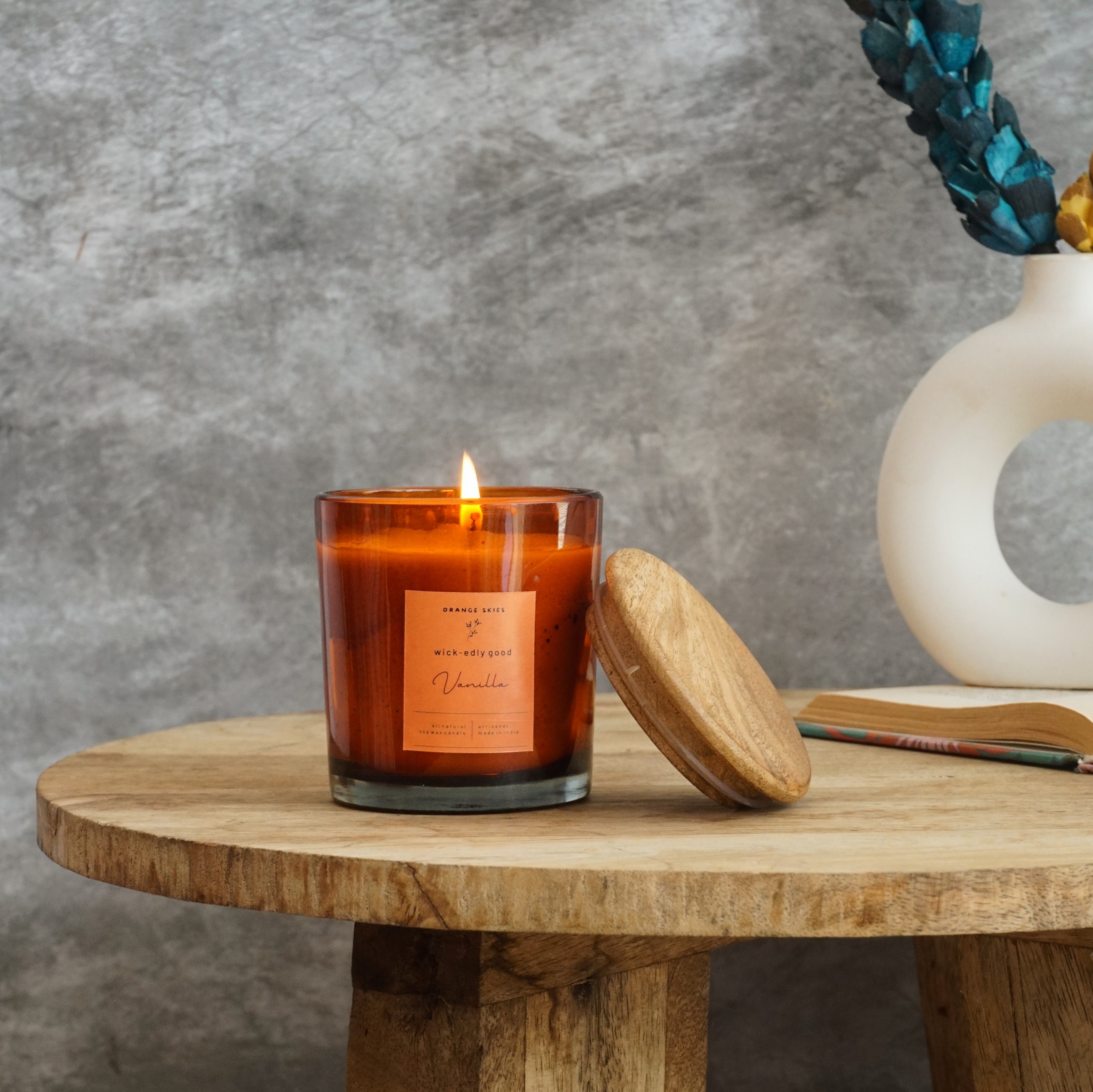 WickEdly Good Scented Candles Orange Skies