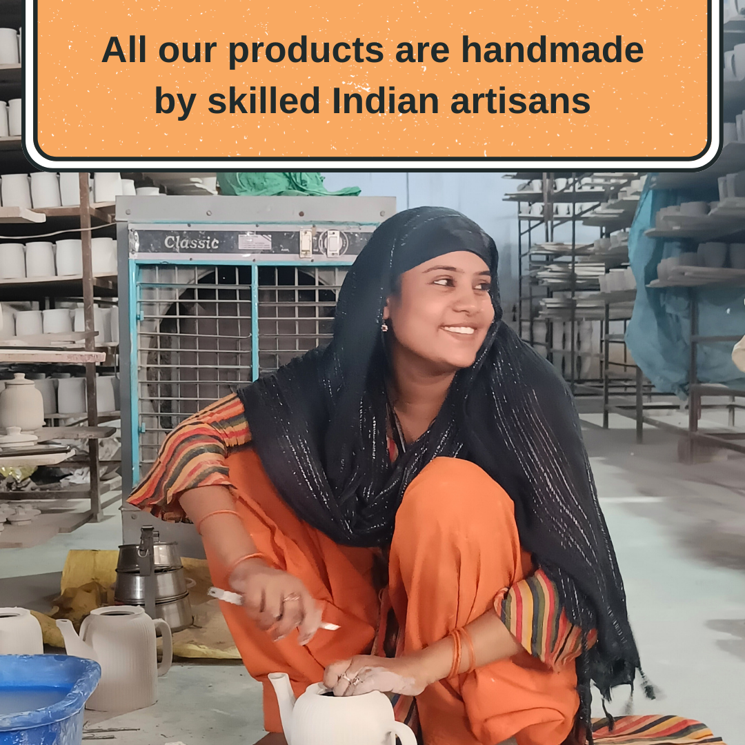 Ribbed White Ceramic Vases | Set of Three