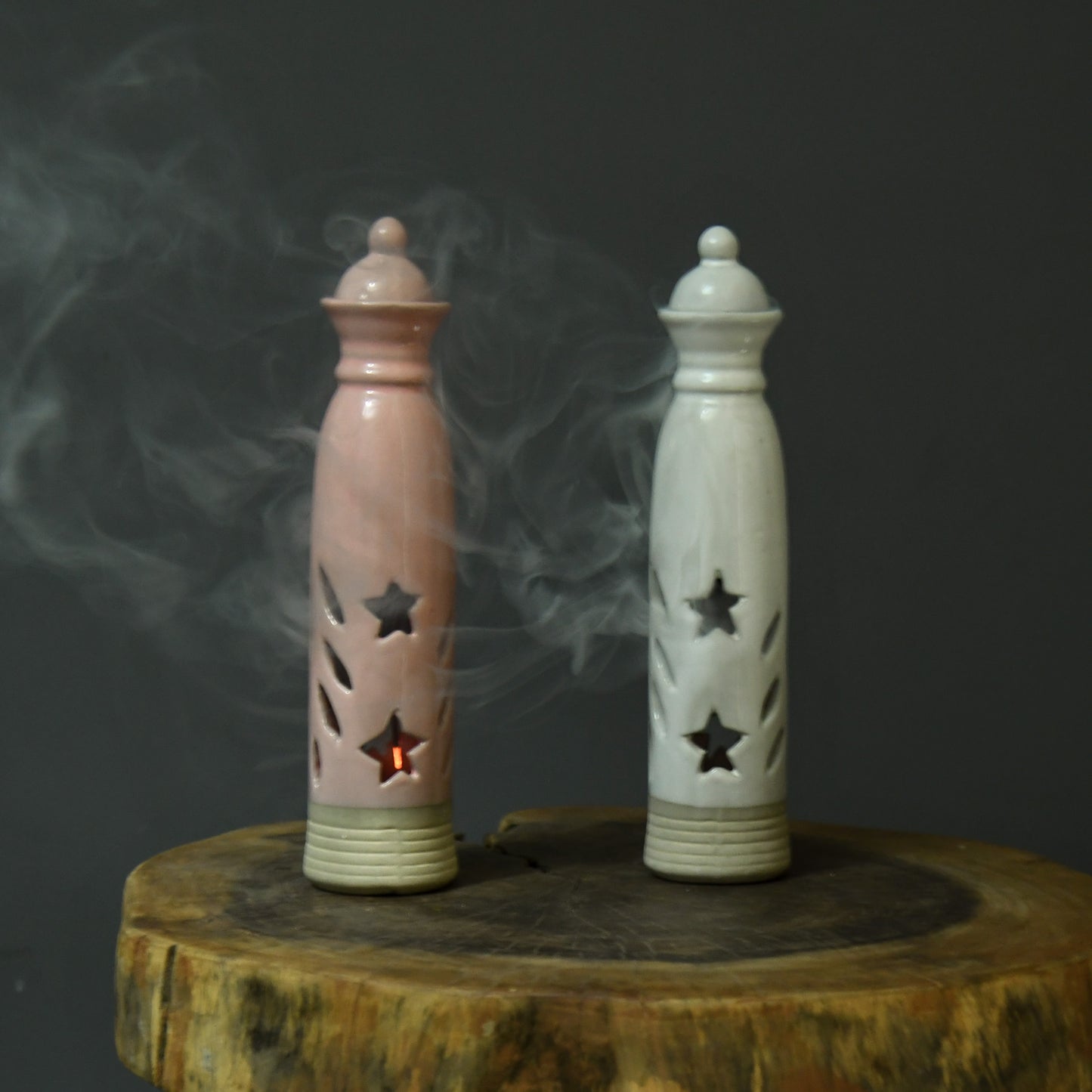 Sukoon Incense Stick Diffuser | Pink | Very Slight Scratch Around The Neck