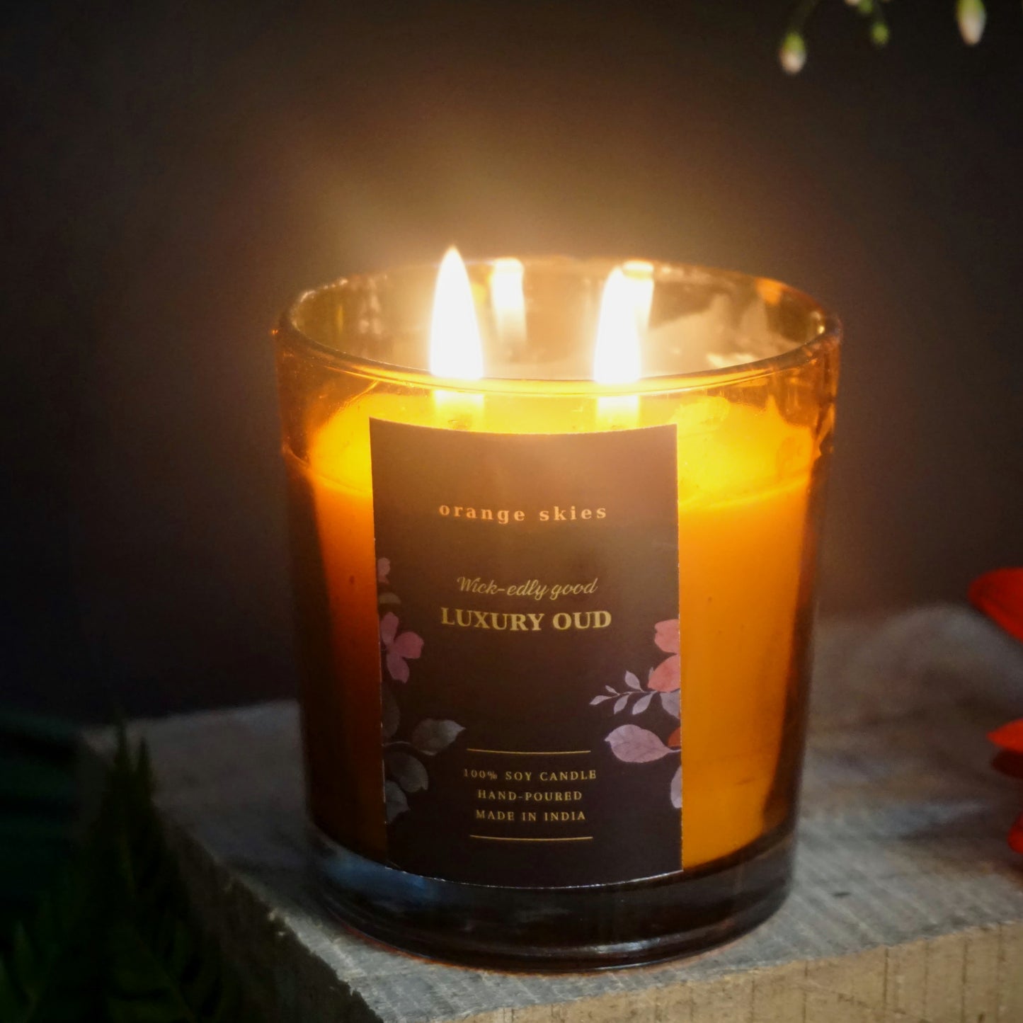 Wick-Edly Good Scented Candle | Luxury Oud | 100% Soy Wax
