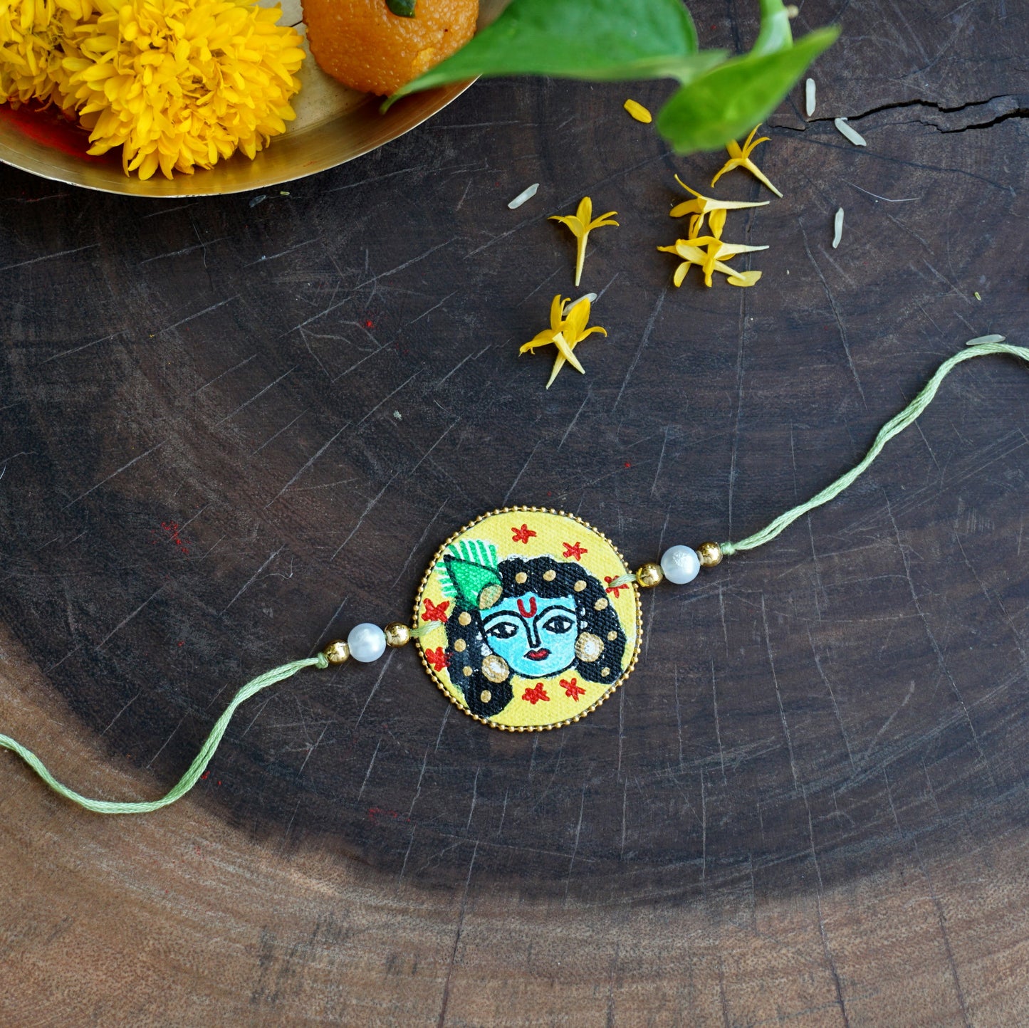 Madhubani Painting Rakhi | Krishna