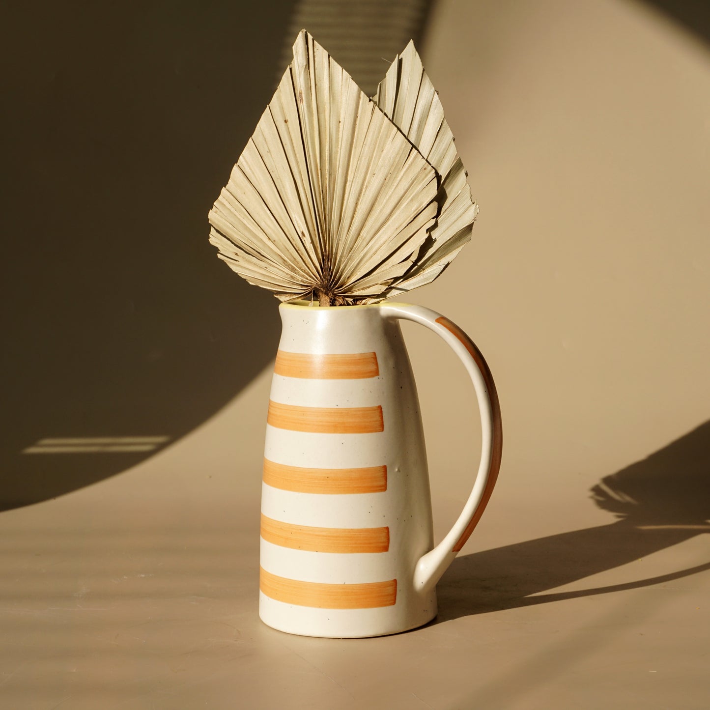 Orange Stripes Jug/Vase