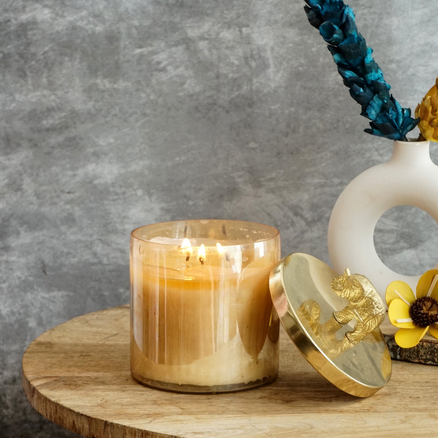 Wick-Edly Good Scented Candle | Rose+Jasmine | 100% Soy Wax