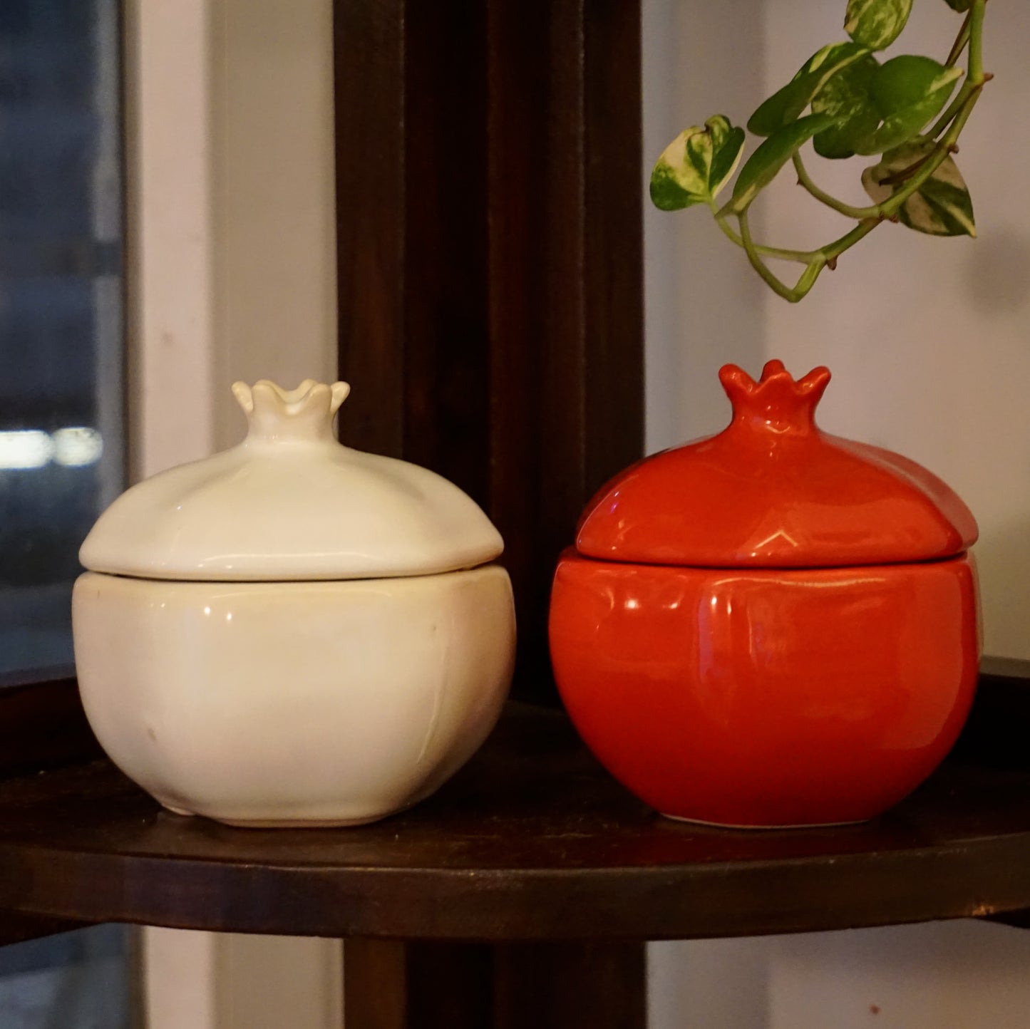 Anaar Shaped Candle With Soy Wax | Red