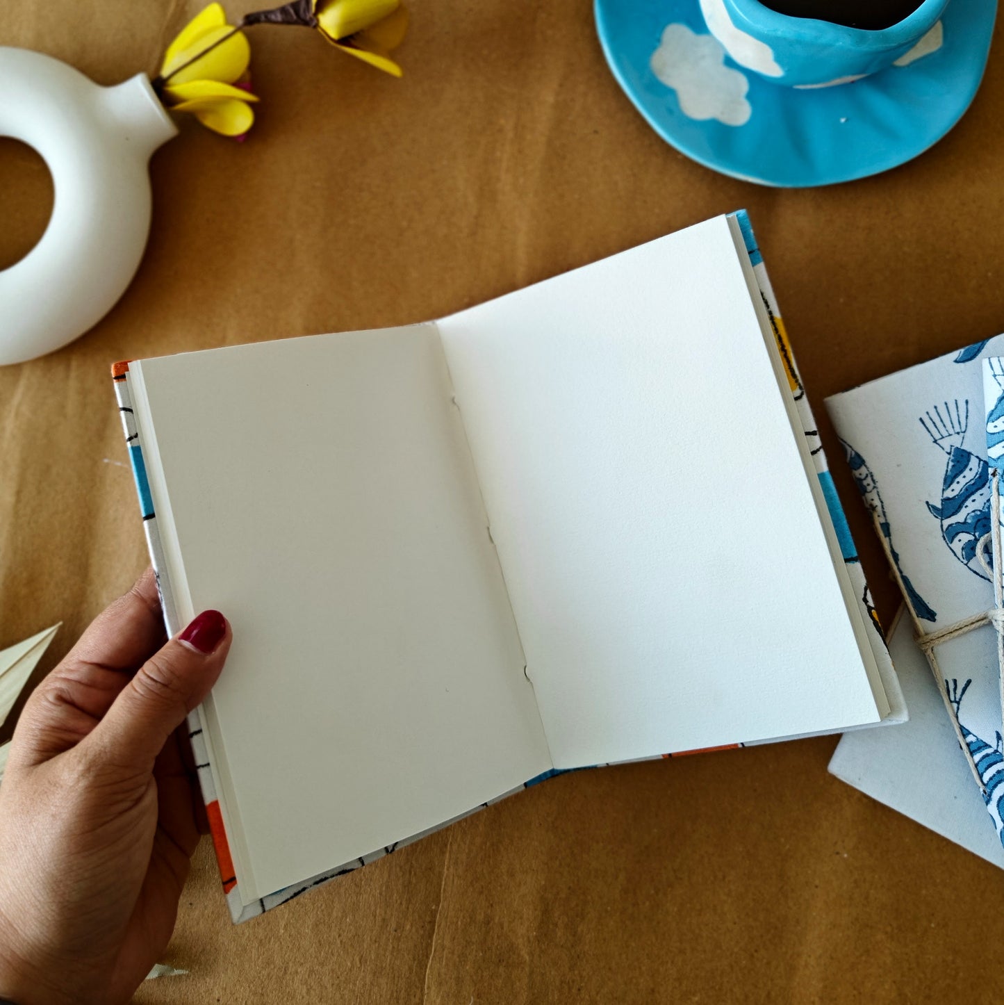 Glasses Handblock Print Journal