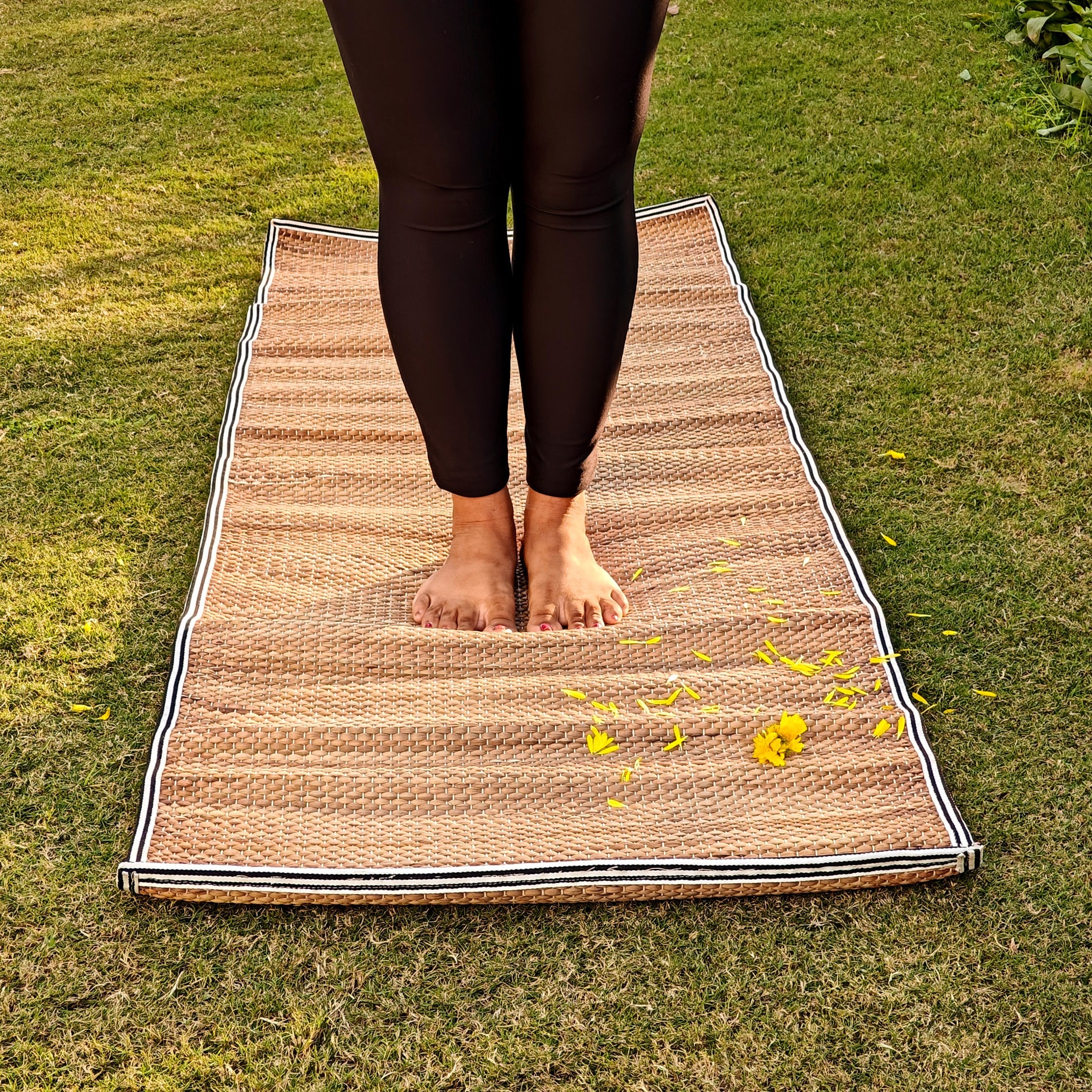 Kauna Grass Yoga Mat  100% Sustainable – Orange Skies