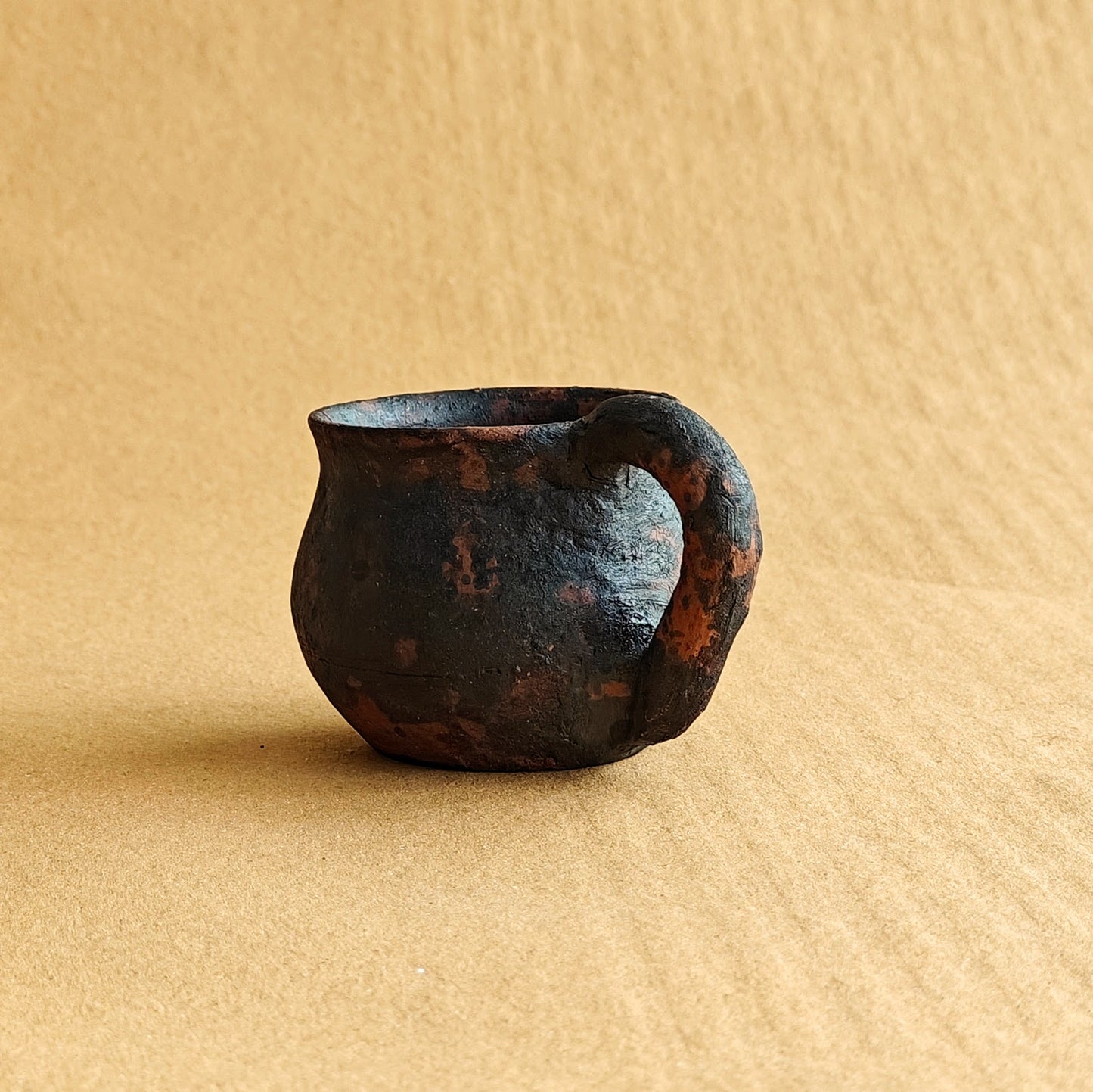 Larnai Black Pottery Matka Cup