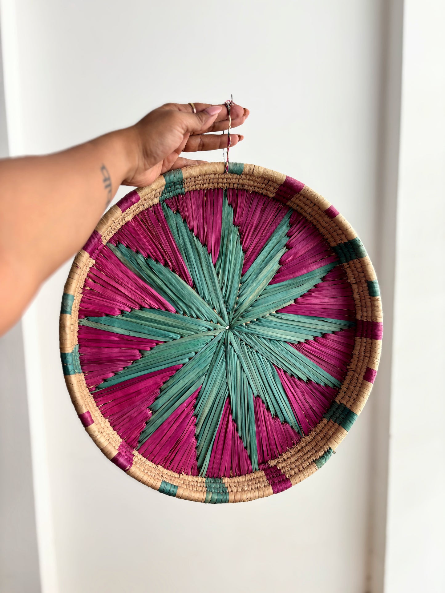 The Last Launch | Handwoven Grass Wall Plate