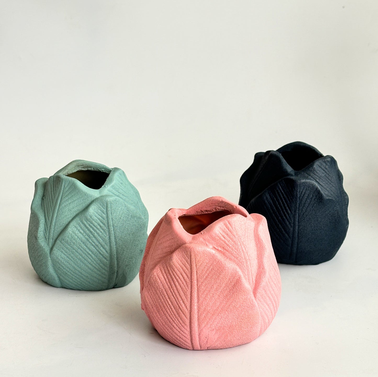 Ceramic Roses Bud Planters | Set of Three | Last Set