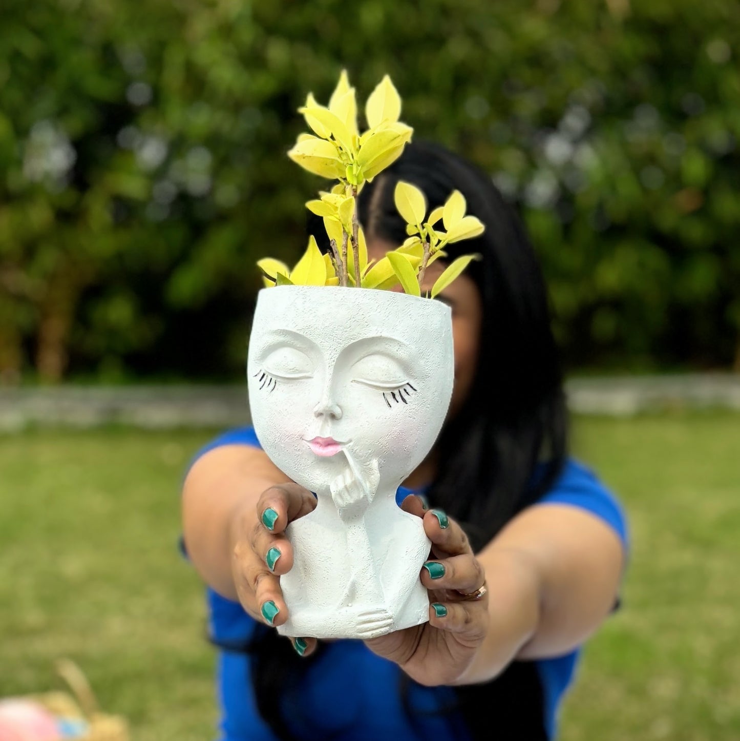 Jugni - Ceramic Planter | White