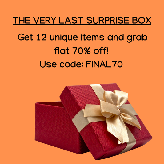 THE VERY LAST SURPRISE BOX | OF 12 UNIQUE ITEMS