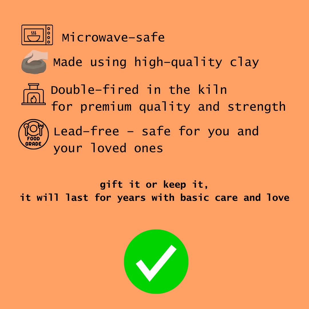 Raw is beautiful Small Bowls | Set of Six