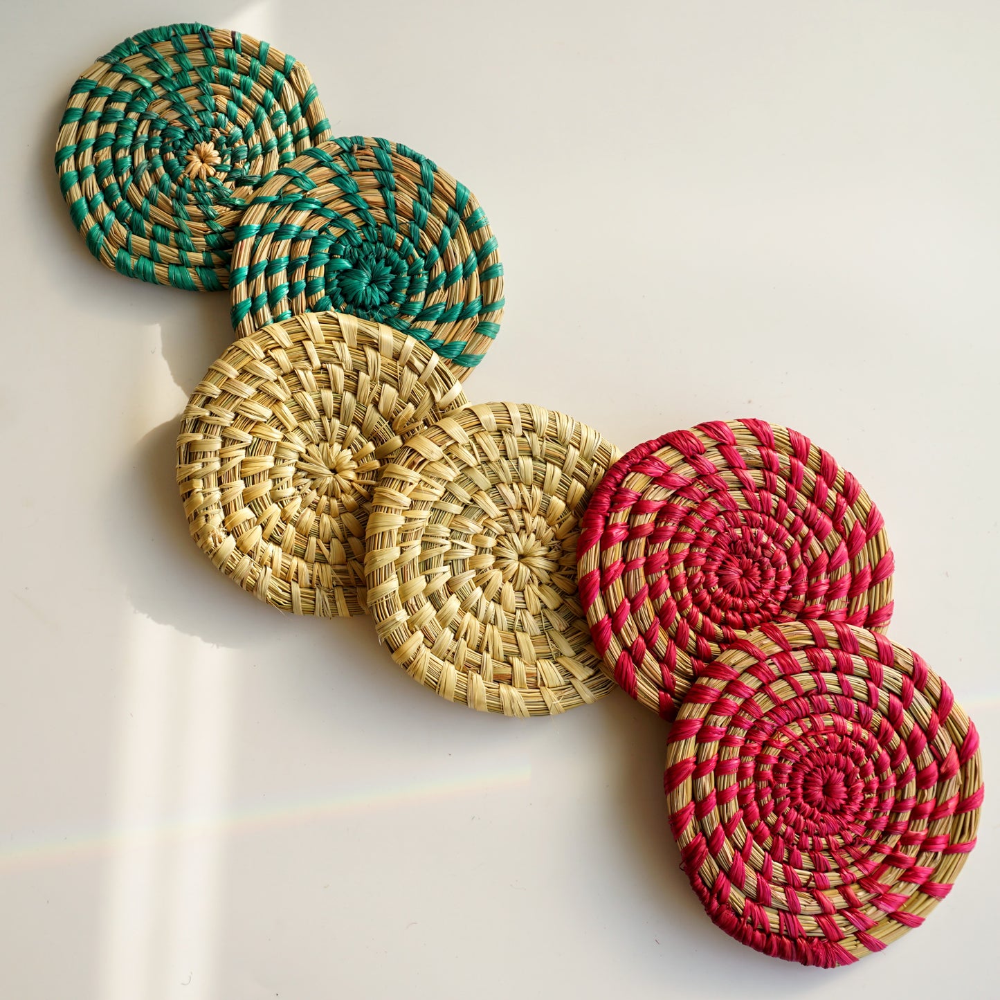 Moonj Coasters Pink (Set of Six)