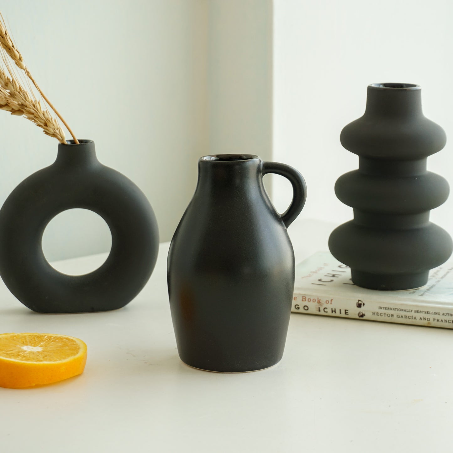 The Blackbird Vases Set of Three