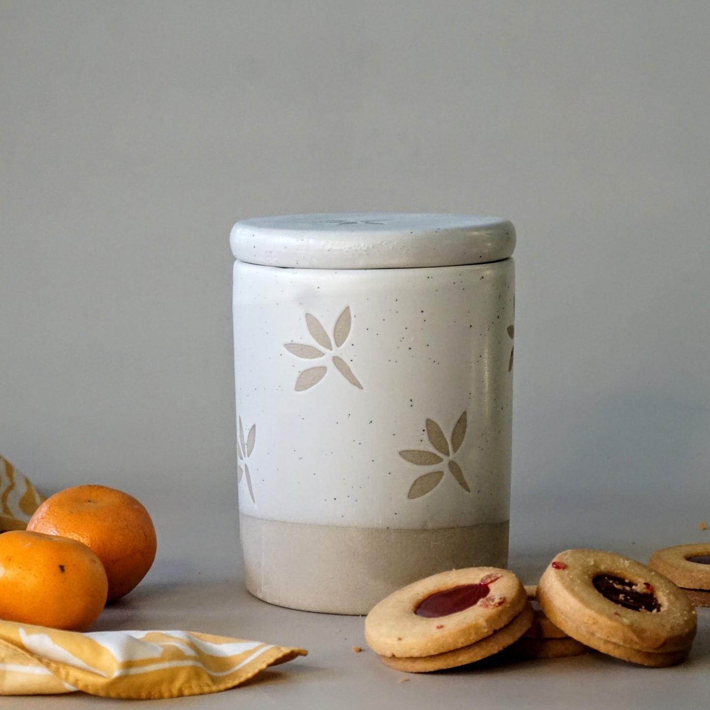 Warm and Cozy Ceramic Jar