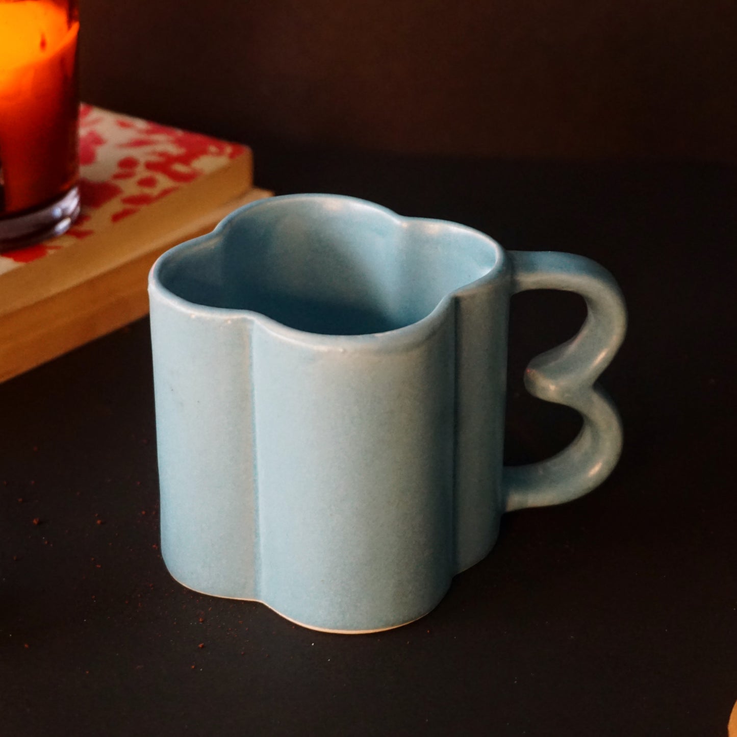 Daisy Ceramic Mug | Blue