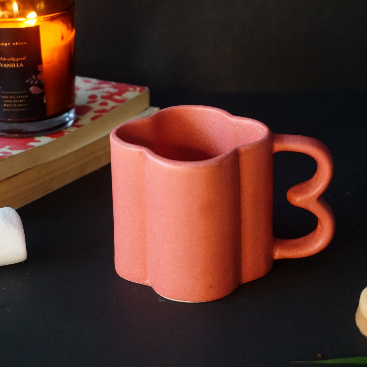 Daisy Ceramic Mug | Red