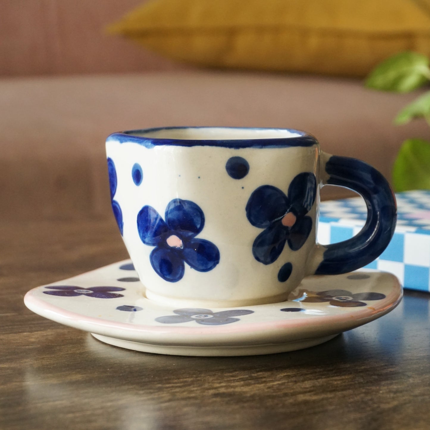 Blue Bloom Cup & Saucer | New Year Special