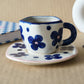 Blue Bloom Cup & Saucer | New Year Special