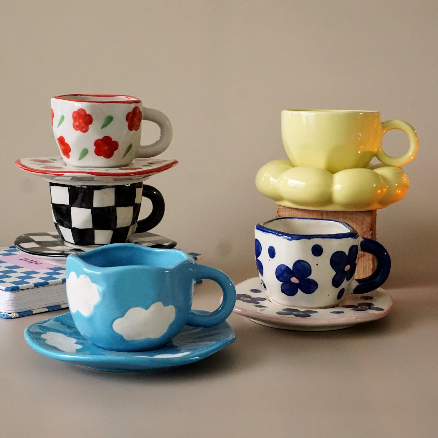 Pinteresty Cup & Saucer | Set of Five