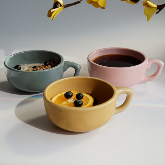 The Breakfast Mugs Set of Three