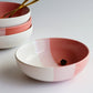 Three Shades of Pink Meal Bowls (Set of Four)