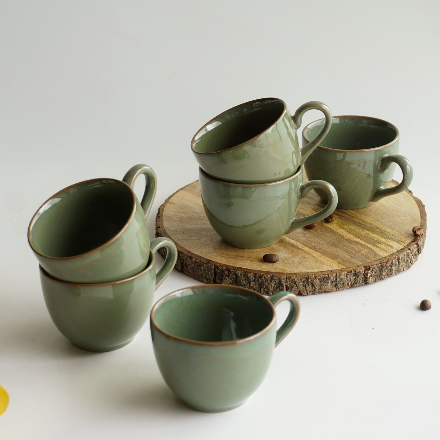 Hues of Olive Tea cup | Set of Six