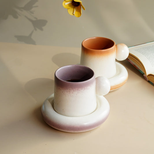 The Wallflower Cups & Saucer | Set of Two
