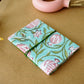 Handmade Upcycled Fabric Diary | Sea Green