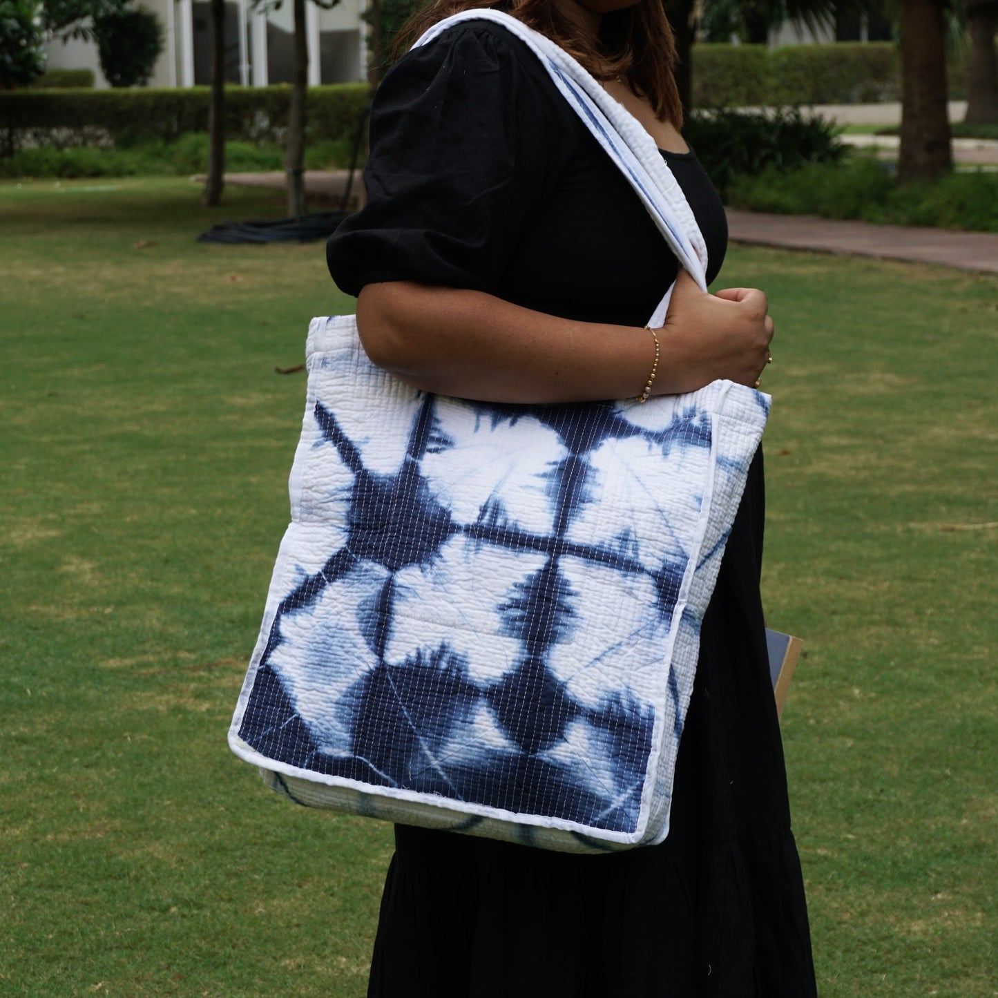 Hand Block Print Tote Bag | Tie & Dye | Buy One Get One FREE