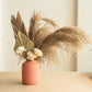 Statement Pink Vase With Dried Assorted Bunch