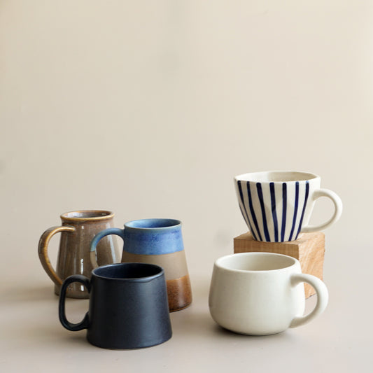 Set of Five Coffee Mugs | The Classics