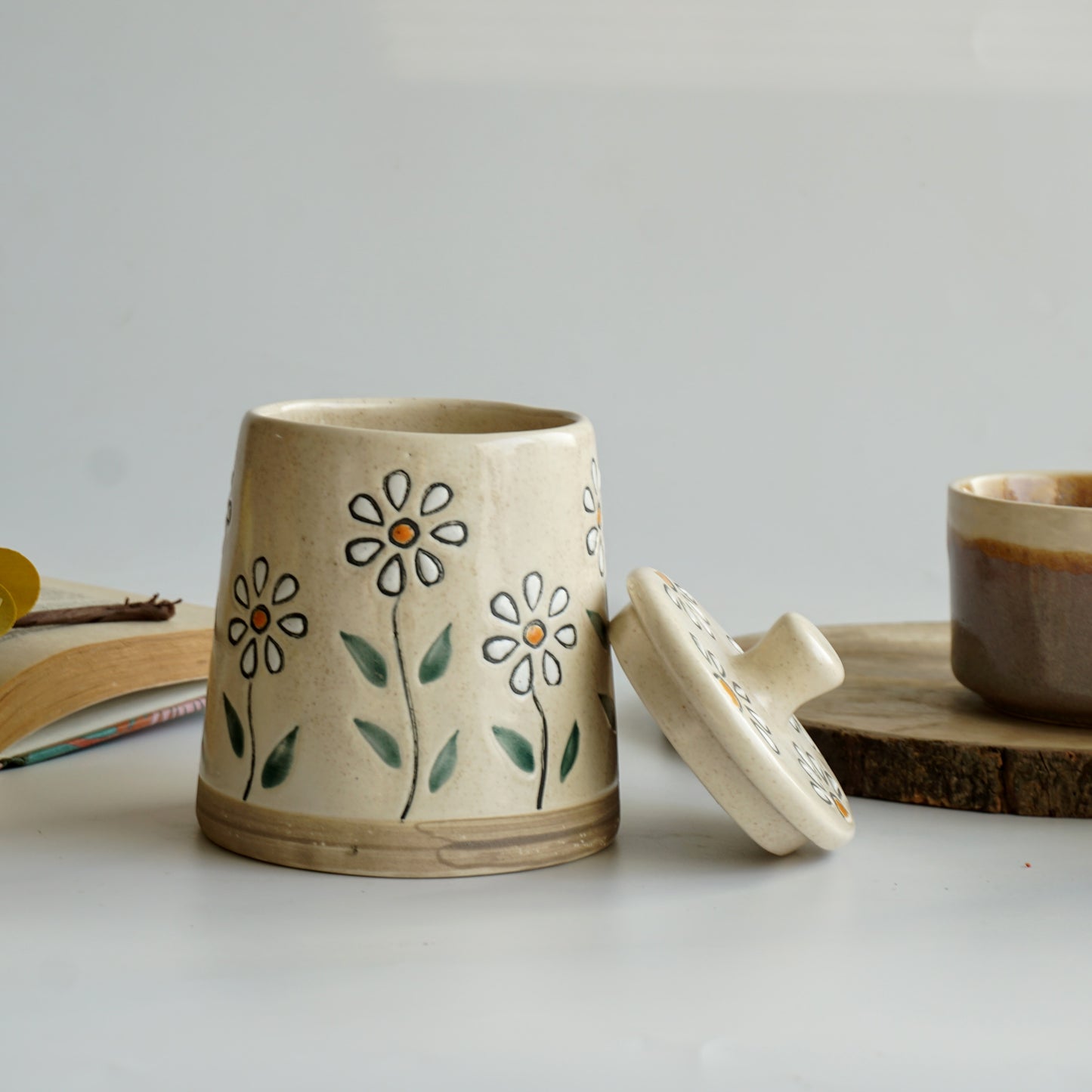 Spring Ceramic Jar
