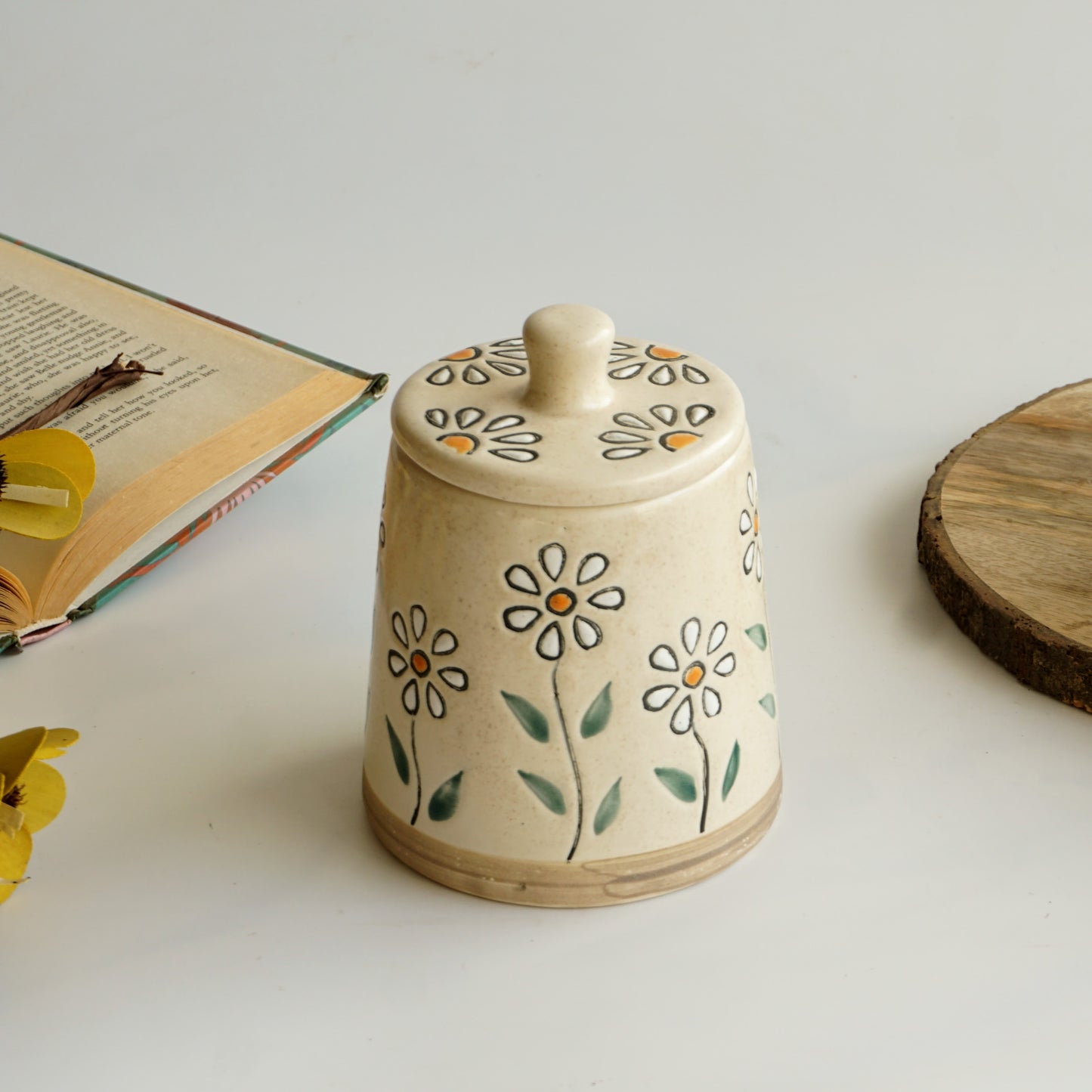 Spring Ceramic Jar