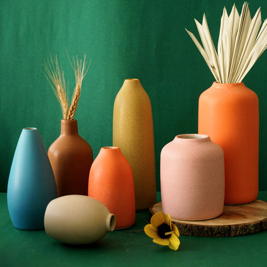 Brightest 7 Pieces Vase Gift Hamper | For Home Decor Junkies