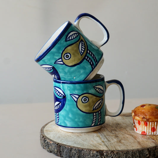 Birdie Handpainted Mug