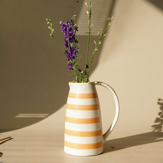 Orange Stripes Jug/Vase
