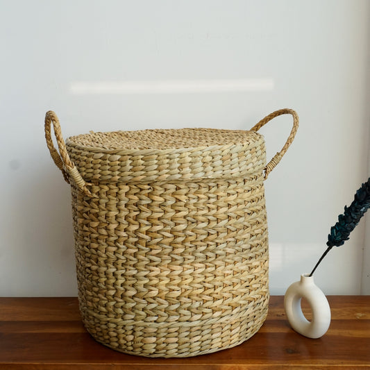 Handmade Kauna Grass Laundary Basket