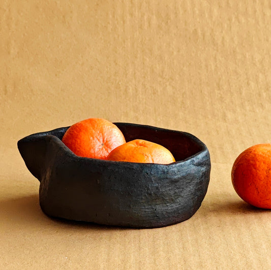 Larnai Black Pottery Bowl