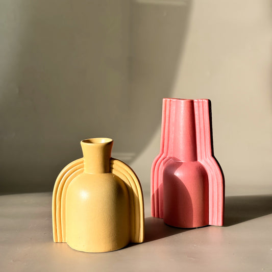 Abstract Ceramic Vase Combo