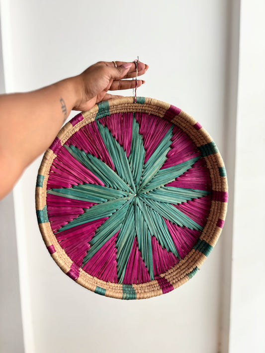 The Last Launch | Handwoven Grass Wall Plate