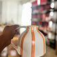 Lover Orange Striped Jug Vase