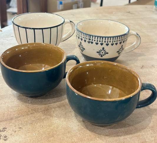 Set of Four Soup Mugs | Last Set