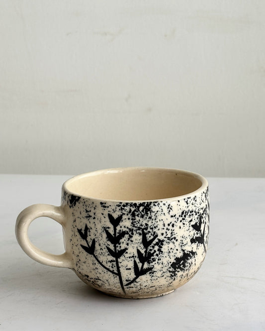 Handpainted Leaves Mug