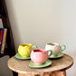 Lotus Brew Cup & Saucer | Yellow | Last Piece
