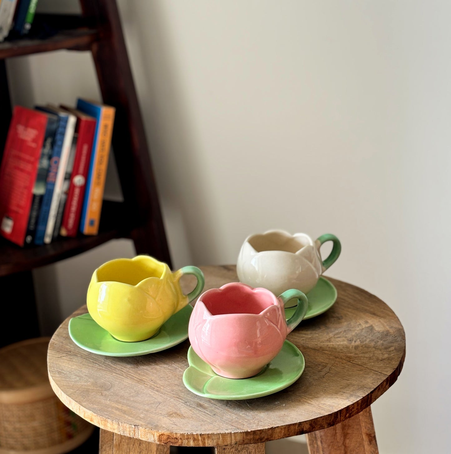 Lotus Brew Cup & Saucer | Yellow | Last Piece
