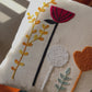 Flowers Hand-Embroided Cushion Cover | Buy One, Get One FREE