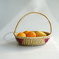 Moonj Grass Fruit Basket (Pink)