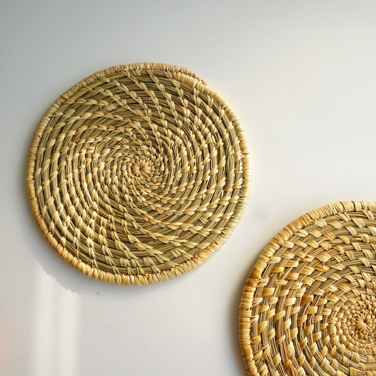 Moonj Grass Placement Coasters (Set of Two)